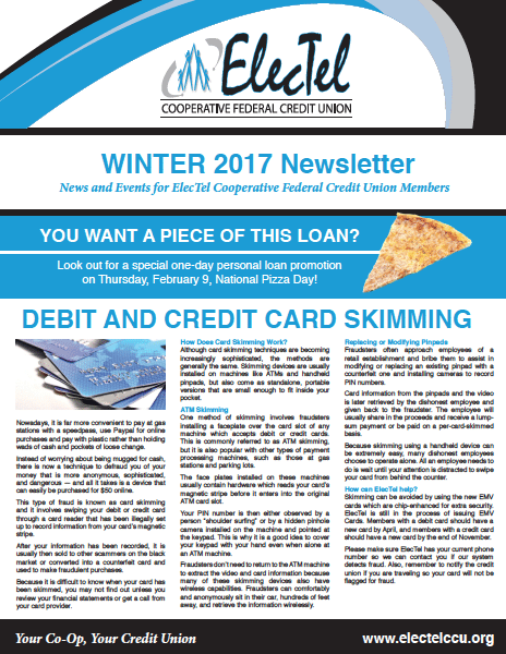 Winter 2017 Newsletter